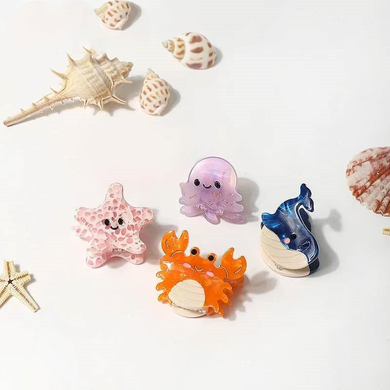 [4 pairs of creative marine animal image series]